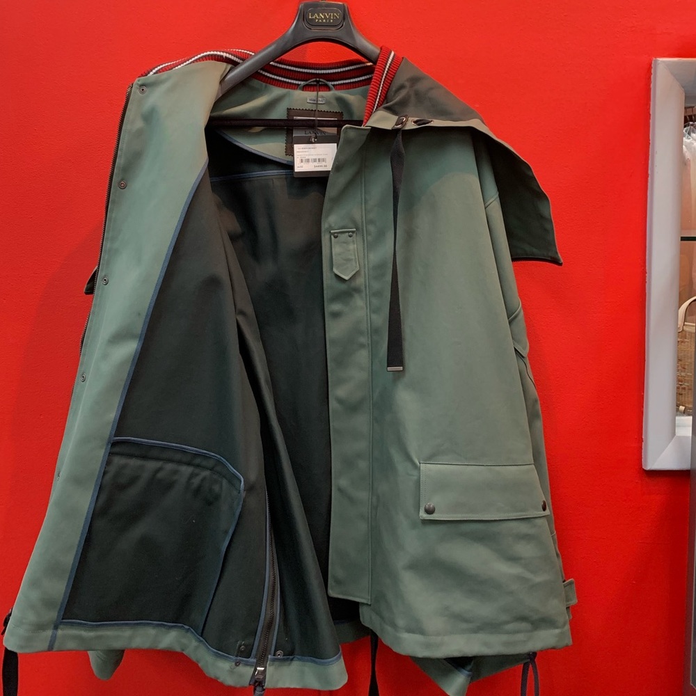 Lanvin Waxed Cobounded Workwar Parka - Picture 2 of 4